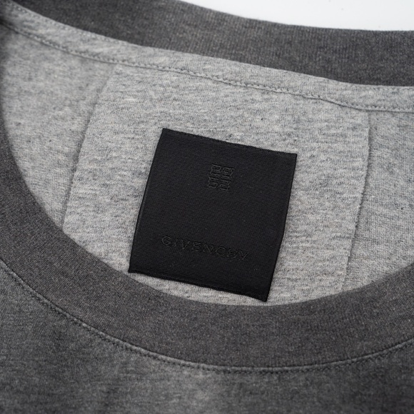 size L Givenchy Floral Graphic Faded Grey T-Shirt - Picture 3 of 6